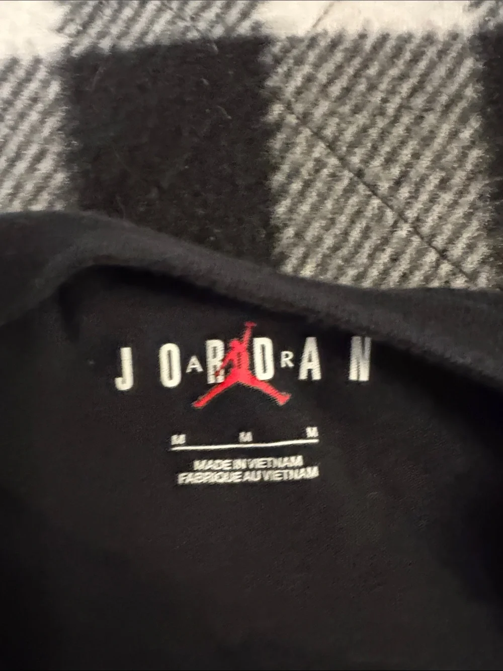 Jordan Black Short Sleeve T-Shirt with Silver Jumpman